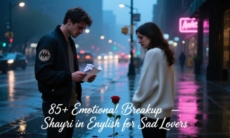 85+ Emotional Breakup Shayari in English for Sad Lover