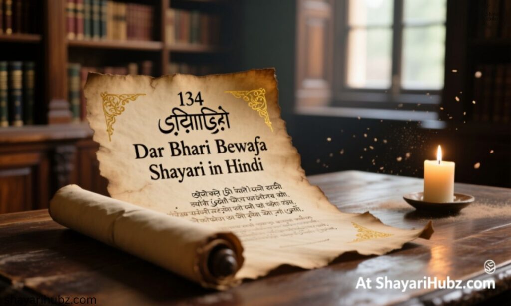 134 Dar Bhari Bewafa Shayari in Hindi At Shayarihubz.com