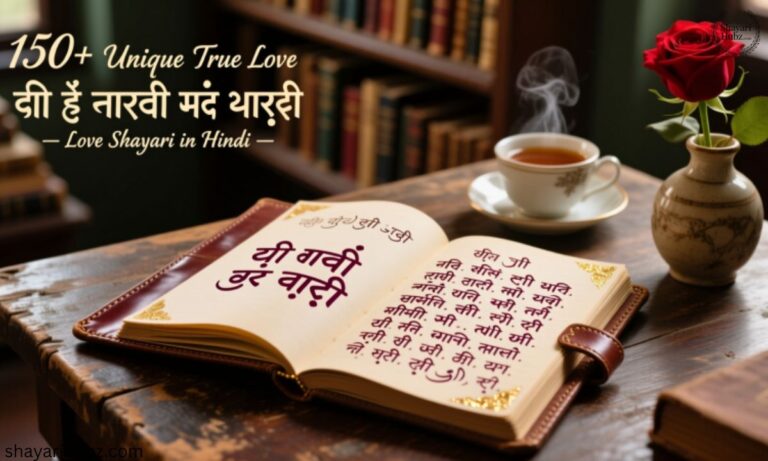 150+ Unique True Love Love Shayari in Hindi दिल से निकली लव शायरी
