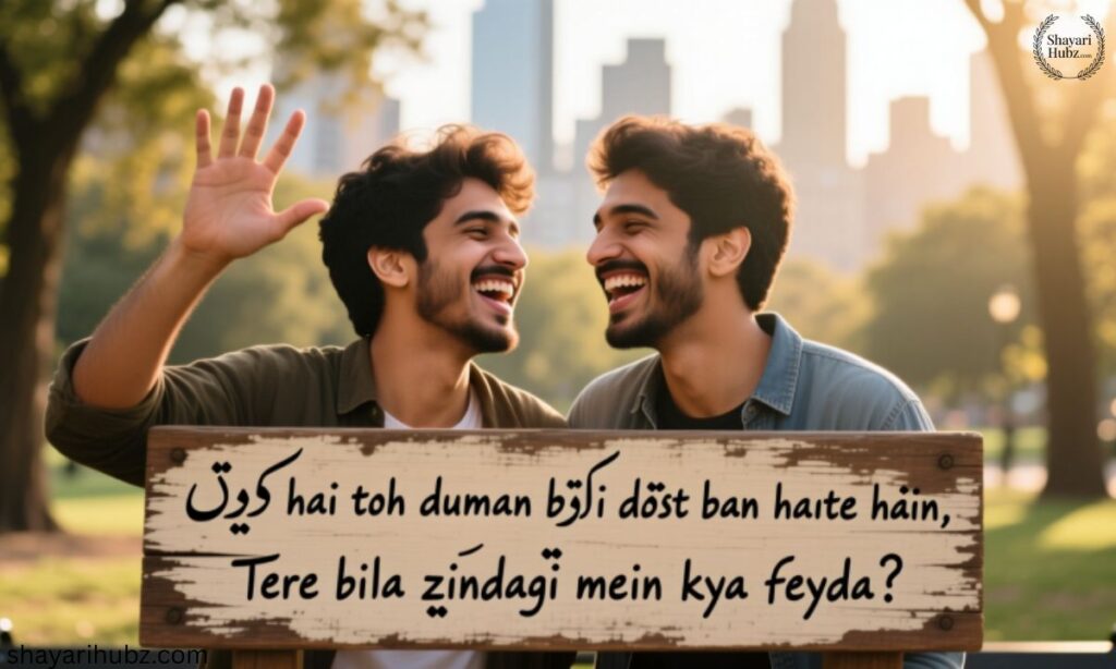 2 Line Funny Shayari for Best Friend