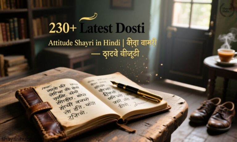 230+ Latest Dosti Attitude Shayari in Hindi जिगरी दोस्त शायरी