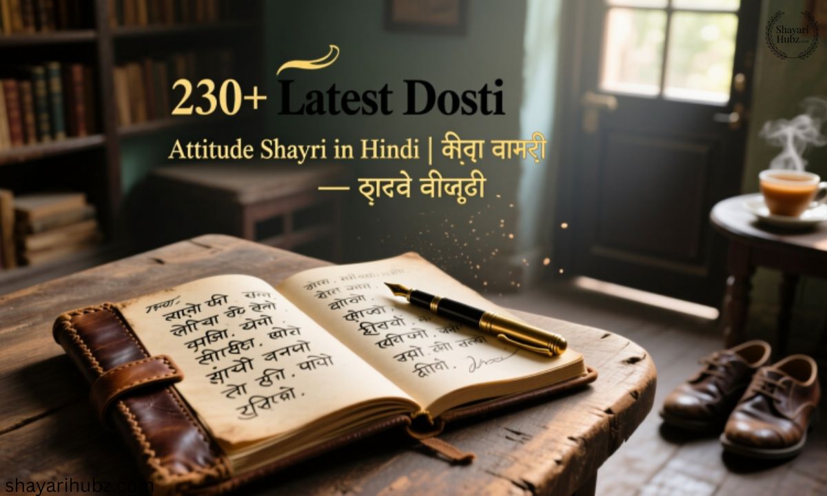 230+ Latest Dosti Attitude Shayari in Hindi जिगरी दोस्त शायरी