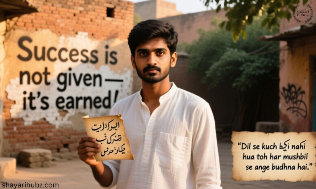 Success Motivational Shayari in English