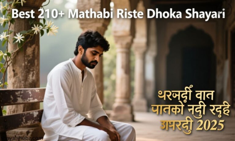Best 210+ Matlabi Rishte Dhoka Shayari स्वार्थी लोग मतलबी रिश्ते शायरी 2025