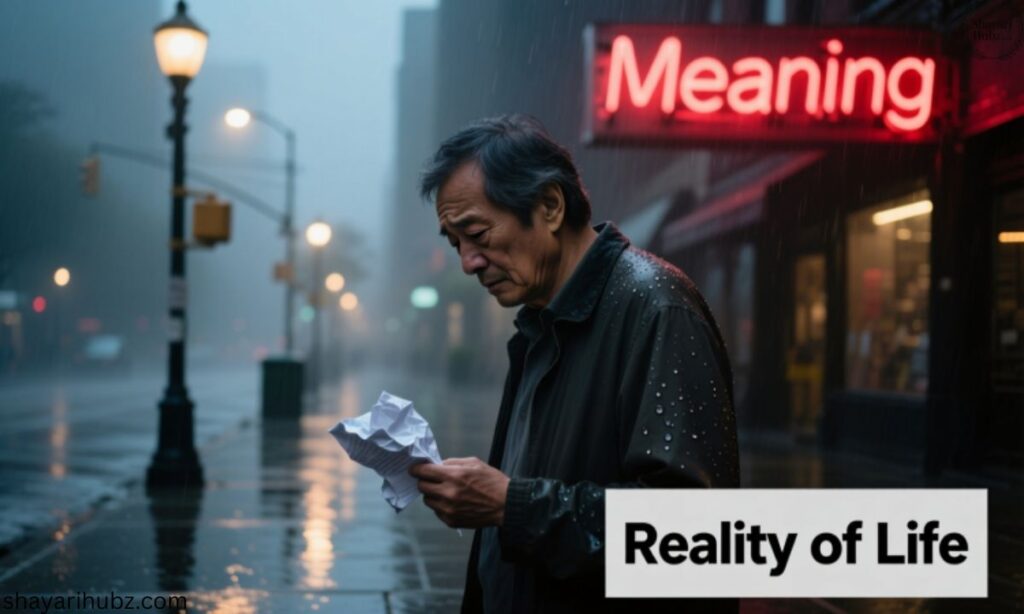 Reality of Life in Hindi Meaning